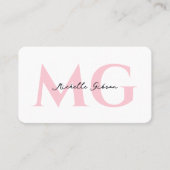 Lashes make-up artist Nail Tech Pastel Pink Visitekaartje (Voorkant)