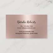 Lashes make-up artist Roos Gold handgeschreven scr Visitekaartje (Achterkant)