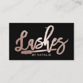 Lashes make-up artist Roos Gold handgeschreven scr Visitekaartje (Voorkant)