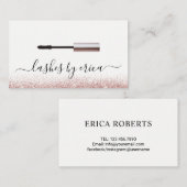 Lashes Make-up Artist Roos Gold Mascara Brush Visitekaartje (Voorkant / Achterkant)