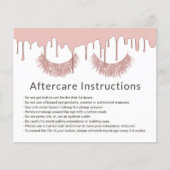 Lashes Makeup Artiest Roos Gold Driving Aftercare Flyer (Voorkant)