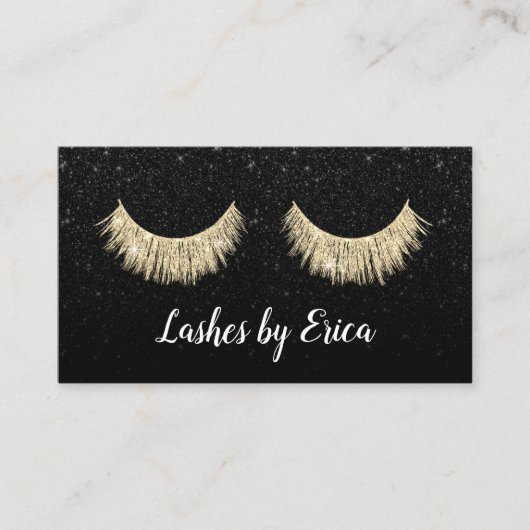 Lashes Makeup Artist Black Glitter Loyalty (Voorkant)