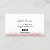 Lashes Makeup Artist Blue Eye Beauty Salon Visitekaartje (Achterkant)