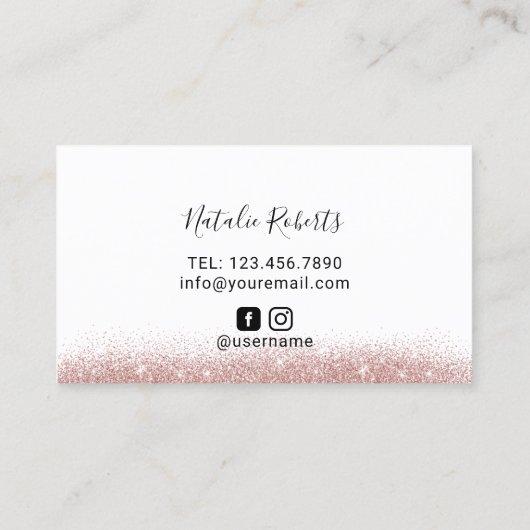 Lashes Makeup Artist Blue Eye Beauty Salon Visitekaartje (Achterkant)