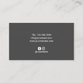 Lashes Makeup Artist Blue Eyes Silver Sequin Salon Visitekaartje (Achterkant)