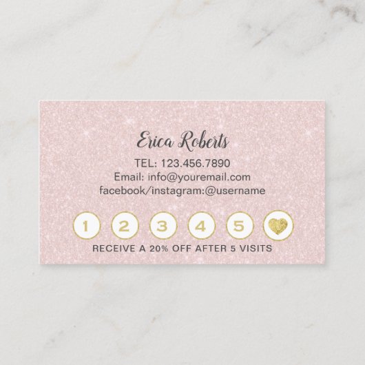 Lashes Makeup Artist Blush Pink Glitter Loyalty (Achterkant)