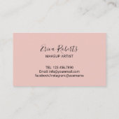 Lashes Makeup Artist Blush Pink Hearts Loyalty (Achterkant)