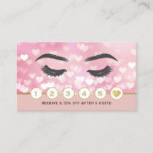 Lashes Makeup Artist Blush Pink Hearts Loyalty (Voorkant)