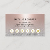 Lashes Makeup Artist Blush Roos Gold Salon Loyalty (Achterkant)