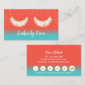 Lashes Makeup Artist Coral & Blauwgroen Loyalty (Voorkant / Achterkant)