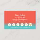 Lashes Makeup Artist Coral & Blauwgroen Loyalty (Achterkant)