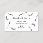Lashes Makeup Artist Cute Eyelash Salon Visitekaartje (Achterkant)