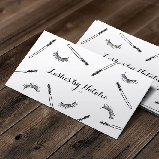 Lashes Makeup Artist Cute Eyelash Salon Visitekaartje