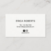 Lashes Makeup Artist Cute Tekening Blush Pink Visitekaartje (Achterkant)