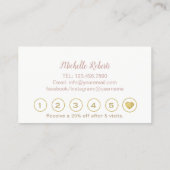 Lashes Makeup Artist Elegant Floral Loyalty (Achterkant)