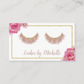 Lashes Makeup Artist Elegant Floral Loyalty (Voorkant)