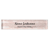 Lashes Makeup Artist Event Planner Roze Rose Naambordje (Voorkant)