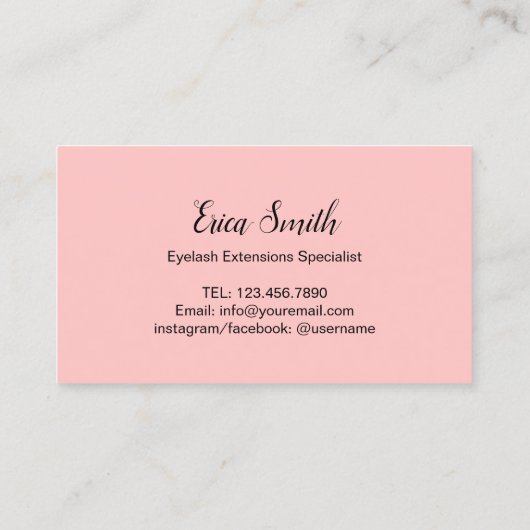 Lashes Makeup Artist Eyelash Blush Pink Loyalty (Achterkant)