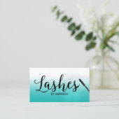 Lashes Makeup Artist Eyelash Extension Waterverf Visitekaartje (Staand voorkant)