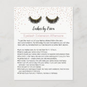 Lashes Makeup Artist Eyelash Instruction Flyer (Voorkant)