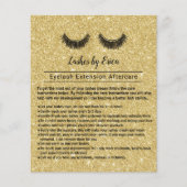Lashes Makeup Artist Eyelash Instruction Flyer (Voorkant)