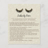 Lashes Makeup Artist Eyelash Instruction Flyer (Voorkant)