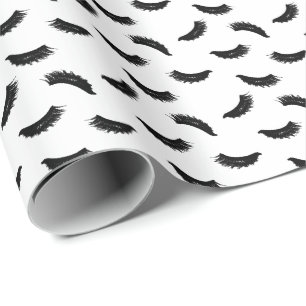 Lashes Makeup Artist Eyelash Pattern Beauty Salon Cadeaupapier