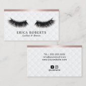 Lashes Makeup Artist Glam Eyelash Salon Luxury Visitekaartje (Voorkant / Achterkant)