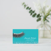 Lashes Makeup Artist Glam Glitter Eyelash Blauwgro Visitekaartje (Staand voorkant)