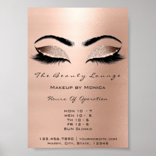 Lashes Makeup Artist Glitter Beauty Browns Waxing Poster