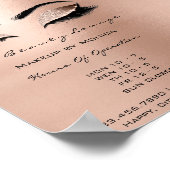 Lashes Makeup Artist Glitter Beauty Browns Waxing Poster (Hoek)