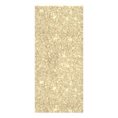 Lashes Makeup Artist Gold Glitter Salon Reclamekaart (Achterkant)