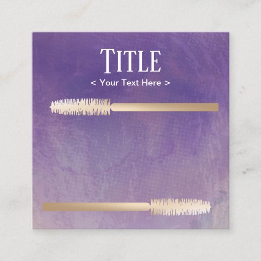 Lashes Makeup Artist Gold & Paarse Loyalty Punch (Voorkant)