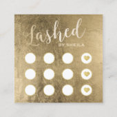 Lashes Makeup Artist Gold & Paarse Loyalty Punch (Achterkant)