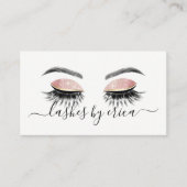 Lashes Makeup Artist Long Eyelash Extensions Visitekaartje (Voorkant)