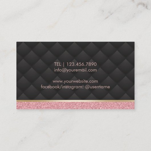 Lashes Makeup Artist Luxury Eyelash Extensions Visitekaartje (Achterkant)