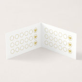 Lashes Makeup Artist Manicurist Floral Loyalty Kaart (Binnen)