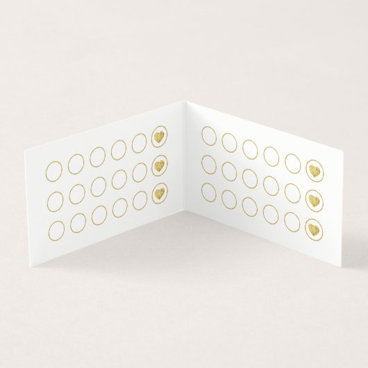 Lashes Makeup Artist Manicurist Floral Loyalty Kaart (Binnen)