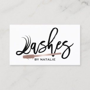 Lashes Makeup Artist Modern Eyelash Typografie Visitekaartje