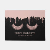 Lashes Makeup Artist Modern Roos Gold Driving Deurmat (Voorkant)