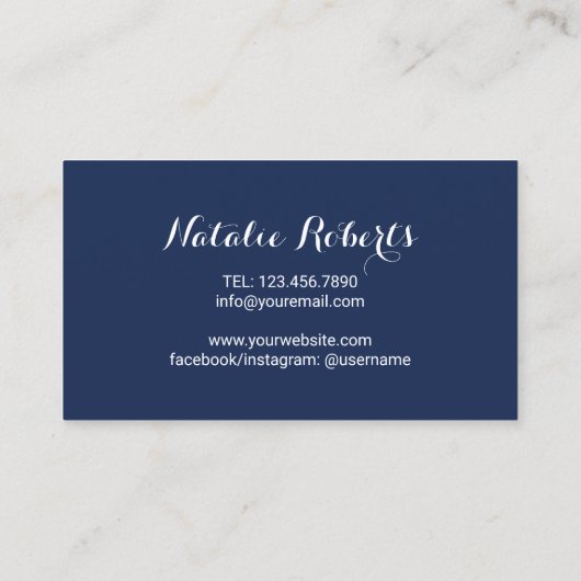 Lashes Makeup Artist Navy Floral Eyelash Loyalty (Achterkant)