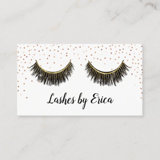 Lashes Makeup Artist Roos Gold Confetti Loyalty (Voorkant)