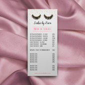 Lashes Makeup Artist Roos Gold Confetti Reclamekaart