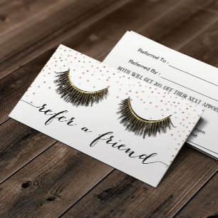 Lashes Makeup Artist Roos Gold Confetti Referral