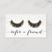 Lashes Makeup Artist Roos Gold Confetti Referral (Voorkant)