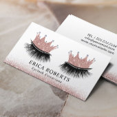 Lashes Makeup Artist Roos Gold Crown Eyelash Salon Visitekaartje