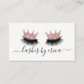 Lashes Makeup Artist Roos Gold Crown Eyelash Visitekaartje (Voorkant)