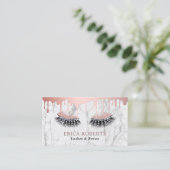 Lashes Makeup Artist Roos Gold Drift Marble Klantenkaartje (Staand voorkant)