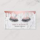 Lashes Makeup Artist Roos Gold Drift Marble Klantenkaartje (Voorkant)