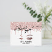 Lashes Makeup Artist Roos Gold Drivers Hartelijk d Briefkaart (Staand voorkant)